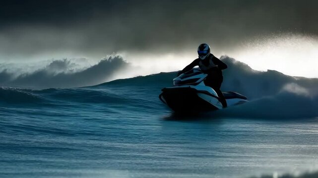 Fun on a jet ski