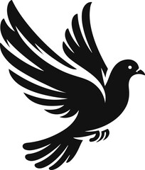 Dove bird vectors silhouette