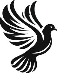 Dove bird vectors silhouette