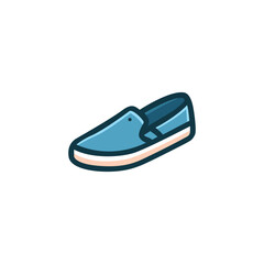 Slip On shoes icon vector