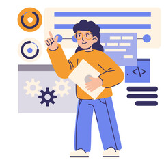 Illustration of Web Program Development 