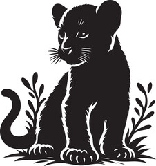 Jaguar mother and baby cub close up. Mother's love, mothers day. Generative AI