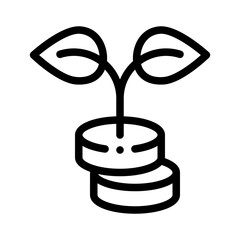 investment line icon