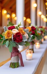 Obraz premium bouquet of roses in a vase