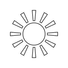 sun vector icon