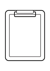 クリップボード　シンプルイラスト
