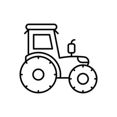 Tractor icon vector stock illustration
