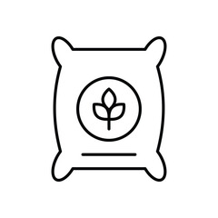 Seed Bag icon vector stock illustration