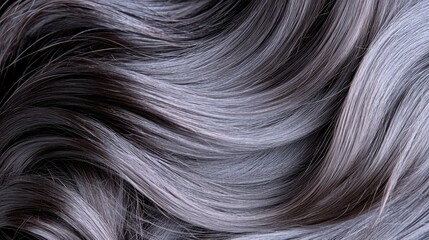 Naklejka premium Wavy, highlighted hair. Soft, flowing curls