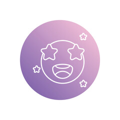 Amazing icon vector stock illustration