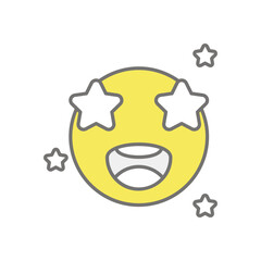 Amazing icon vector stock illustration