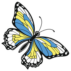 monarch butterflies set vector