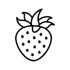 pineberry line drawn vector art - illustration pineberry isolated transparent background