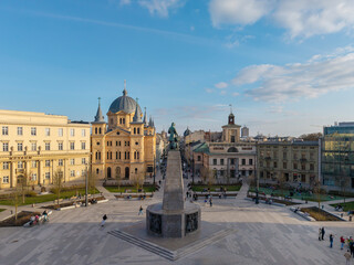 The city of Łódź - view of Freedom Square. Lodz, Poland. © Tomasz Warszewski