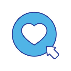 Add Like icon vector stock illustration