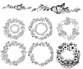 design, vector, flower, illustration, art, sketch, floral, 