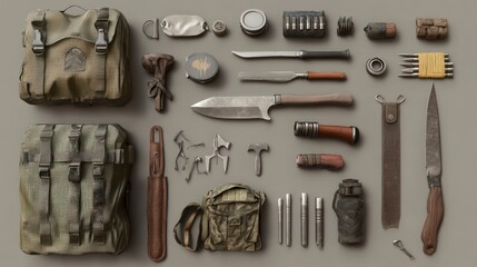 Post-Apocalyptic Survivor Kit: An Array of Tools and Supplies for Enduring Hardships