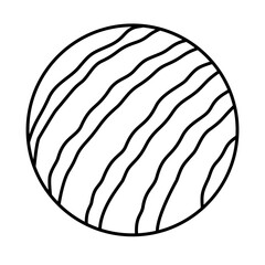 Watermelon Fruit Coloring Page Outline