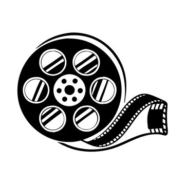 recommend clip art: film reel icon, film reel silhouette vector illustration-simple silhouette illustration of film reel, perfect for film reel logos and icons