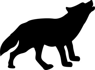 Wolf silhouette vector