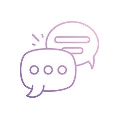 Chat  icon vector stock illustration