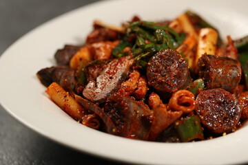 English Title: Stir-fried Korean Blood Sausage (Sundae Bokkeum)
Japanese Title:...