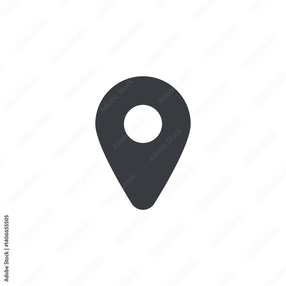 Poster gps pointer vector icon