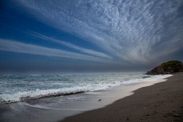 奄美大島の自然、早朝の雲模様、