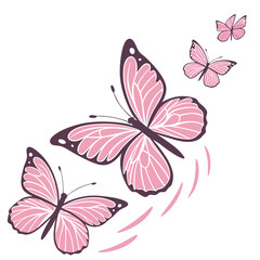 monarch butterflies set vector