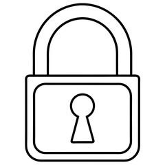 lock icon vector illustration