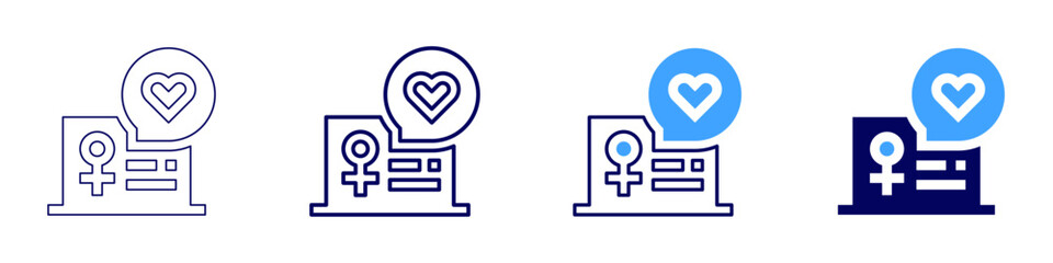 Laptop network icon in 4 different styles. Thin Line, Line, Bold Line, Duotone. Duotone style. Editable stroke