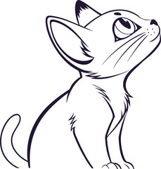 Naklejka premium vector image of a cat