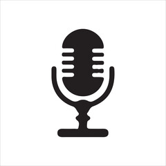 retro microphone icon