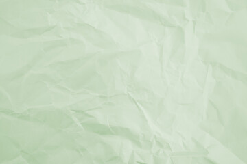 Green Color Crumpled paper texture