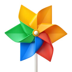 Obraz premium Colorful pinwheel toy, summer, childhood, fun