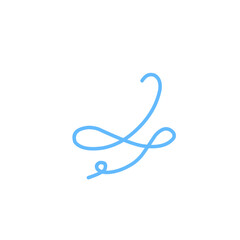 vibrant blue swirl abstract lines