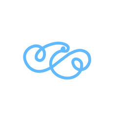 vibrant blue swirl abstract lines