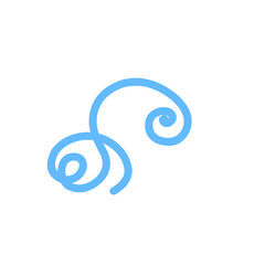 vibrant blue swirl abstract lines