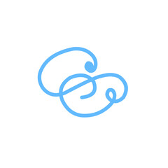 vibrant blue swirl abstract lines