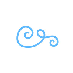 Fototapeta premium vibrant blue swirl abstract lines