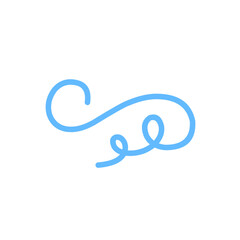 vibrant blue swirl abstract lines