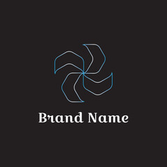 Abstract company logo design vector art features a heart symbol, a beautiful illustration for business logos