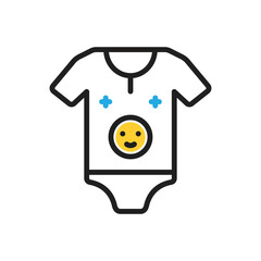 Multi color icon for onesie