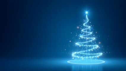 Christmas  blue tree