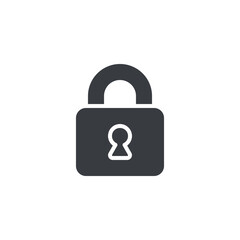 Lock, padlock vector icon