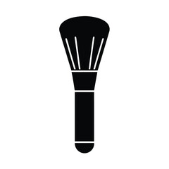 Makeup Brush Icon Beautiful Stencil Elements