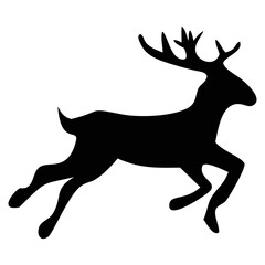 deer silhouette vector style image