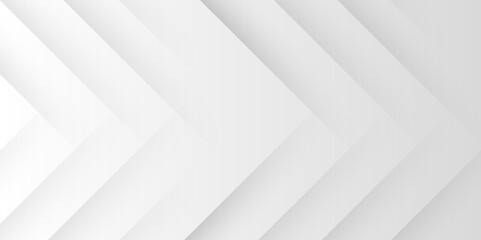 Obraz premium White and gray rectangle geometric concept technology modern futuristic subtle abstract background. Modern gray abstract vector long banner background. Futuristic technology concept graphic design.