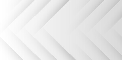 Obraz premium White and gray rectangle geometric concept technology modern futuristic subtle abstract background. Modern gray abstract vector long banner background. Futuristic technology concept graphic design.