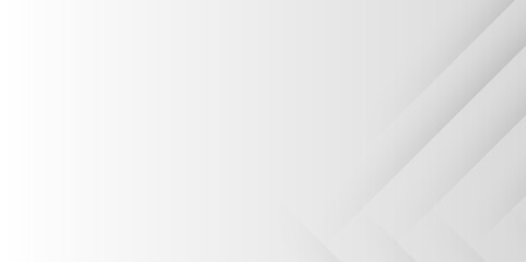 White and gray rectangle geometric concept technology modern futuristic subtle abstract background. Modern gray abstract vector long banner background. Futuristic technology concept graphic design.